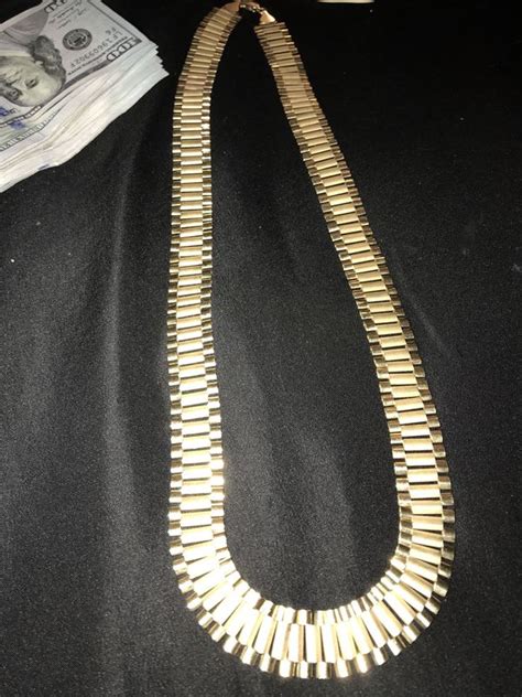 real gold rolex chain